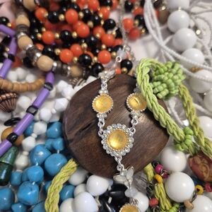 Mystery Grab Bag Of Wearable And Craft Jewllery . Aprox 600 Gm